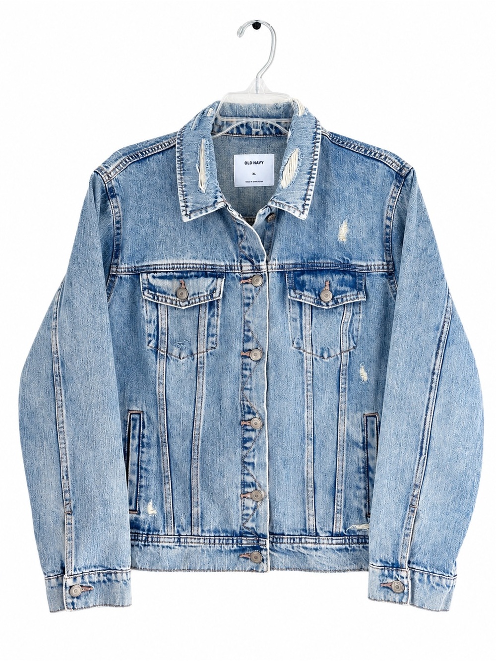 Old Navy Light Blue Denim Trucker Jacket Size XL